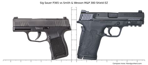 Other than that, the measurements are all nearly identical. . Sig p365 vs shield ez 380